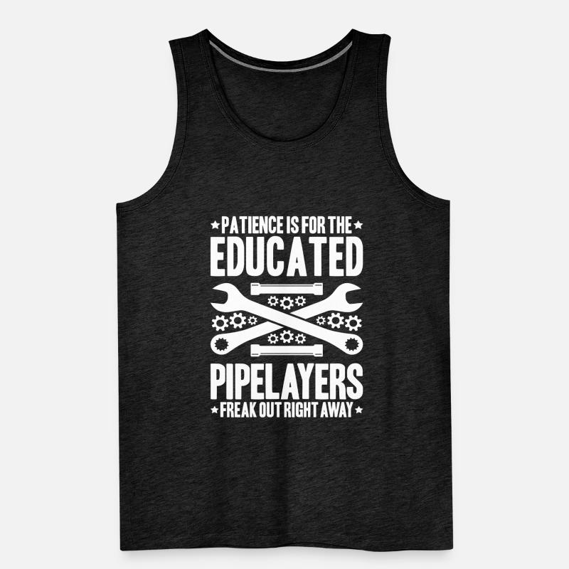 Pipeline Constructor Pipeline Construction Pipelayer Men's Premium Organic Tank Top