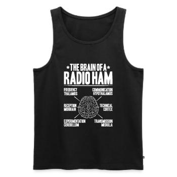 Amateurfunker Amateurfunk Radio Ham Amateur Radio - Débardeur bio Premium Homme - noir - Devant - Michal (187cm)