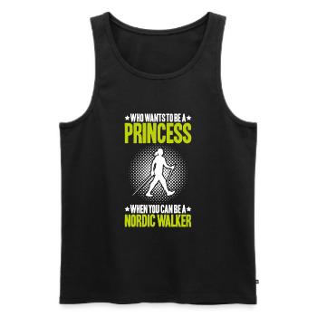 Nordic Walking Nordic Walker Nordic Walken - Men's Premium Organic Tank Top - black - Front - Michal (187cm)