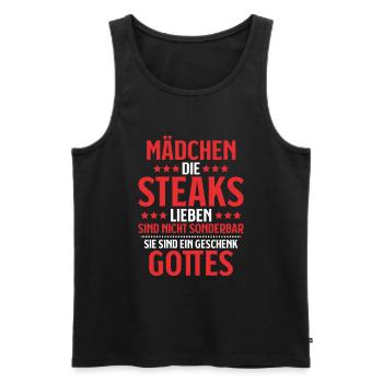 Carnivore Diät Carnivore Ernährung Carnivore Diet - Männer Premium Bio Tank Top - Schwarz - Vorne - Michal (187cm)