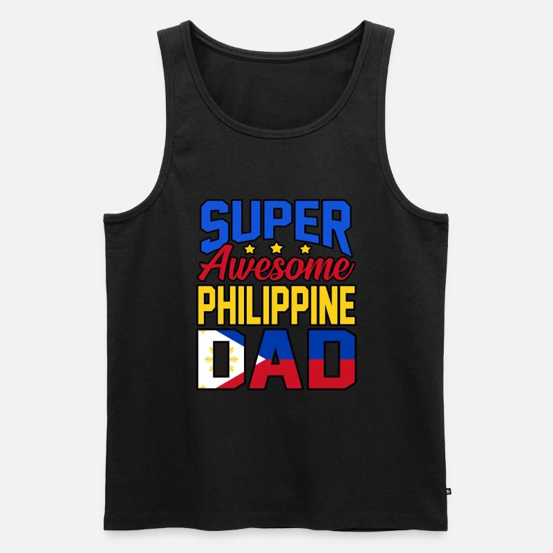 Philippinen - Männer Premium Bio Tank Top - Schwarz