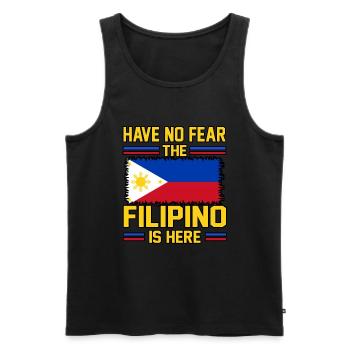Philippinen - Männer Premium Bio Tank Top - Schwarz - Vorne - AI Model Male 178 light (178cm)