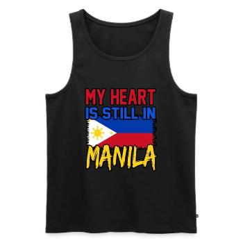 Philippinen - Männer Premium Bio Tank Top - Schwarz - Vorne - AI Model Male 178 light (178cm)