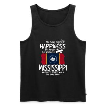 Mississippi - Débardeur bio Premium Homme - noir - Devant - AI Model Male 178 light (178cm)