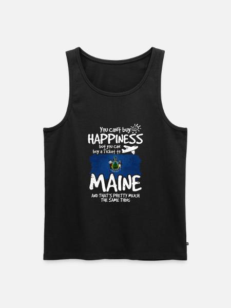 Maine - Men's Premium Organic Tank Top - black