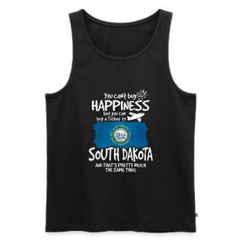South Carolina - Männer Premium Bio Tank Top - Schwarz - Vorne - AI Model Male 178 light (178cm)
