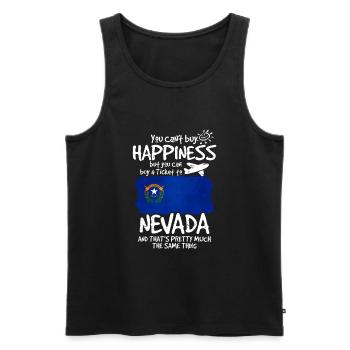 Nevada - Men's Premium Organic Tank Top - black - Front - AI Model Male 178 light (178cm)
