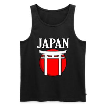 Japon - Débardeur bio Premium Homme - noir - Devant - Michal (187cm)