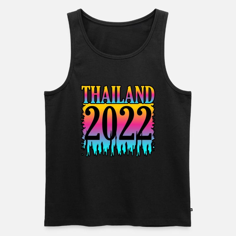 Thailand - Männer Premium Bio Tank Top - Schwarz