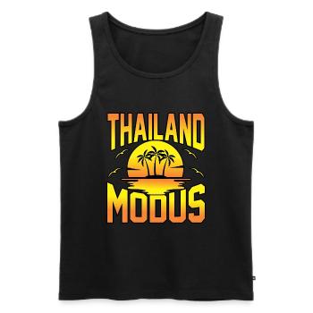 Thaïlande - Débardeur bio Premium Homme - noir - Devant - AI Model Male 178 light (178cm)