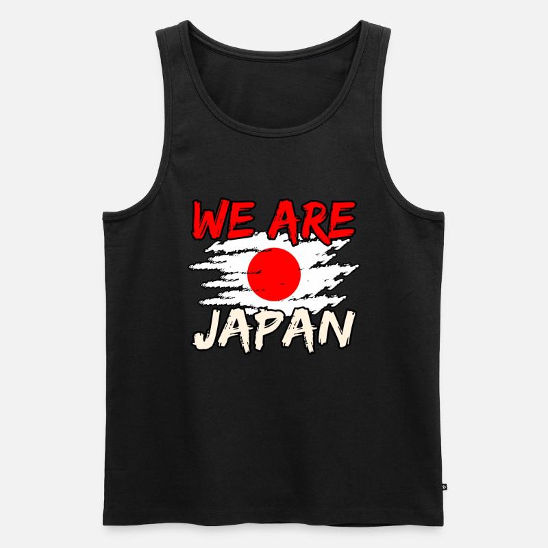 Japan - Men's Premium Organic Tank Top - black
