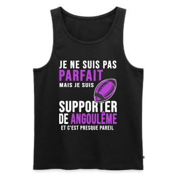 supporter rugby stade angoulême club rugby SA XV - Débardeur bio Premium Homme - noir - Devant - Michal (187cm)