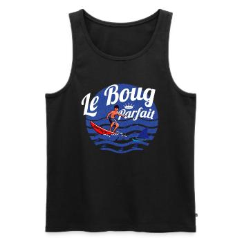 Le Boug Parfait !! - Débardeur bio Premium Homme - noir - Devant - Michal (187cm)