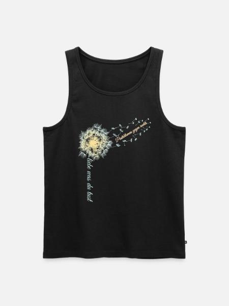 Pusteblumen gegen rechts - Männer Premium Bio Tank Top - Schwarz