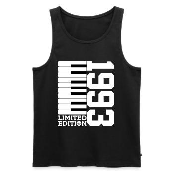 KLAVIER 33. GEBURTSTAG PIANO LIMITED EDITION 1993 - Männer Premium Bio Tank Top - Schwarz - Vorne - Michal (187cm)
