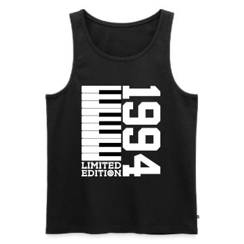 KLAVIER 32. GEBURTSTAG PIANO LIMITED EDITION 1994 - Männer Premium Bio Tank Top - Schwarz - Vorne - Michal (187cm)