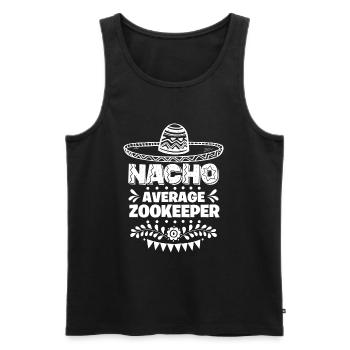 Nacho Average Zookeeper Fun Gift Cinco De Mayo - Men's Premium Organic Tank Top - black - Front - Michal (187cm)