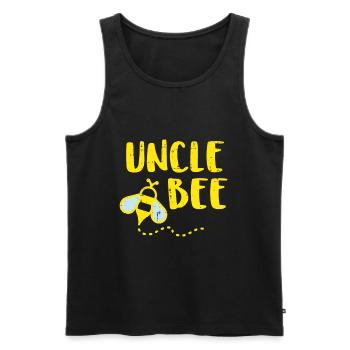 Onkel Biene Familie Matching Imker Imker - Männer Premium Bio Tank Top - Schwarz - Vorne - Michal (187cm)