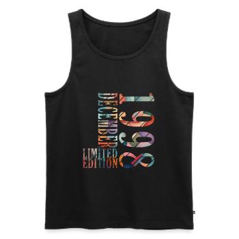 25. Geburtstag Jahrgang Dezember 1998 Original 199 - Männer Premium Bio Tank Top - Schwarz - Vorne - Michal (187cm)