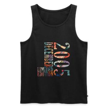 18. Geburtstag Jahrgang Dezember 2005 Original 200 - Männer Premium Bio Tank Top - Schwarz - Vorne - Michal (187cm)