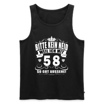 58 Geburtstag 58 Jahre Mann 58 jahre legende 58 - Männer Premium Bio Tank Top - Schwarz - Vorne - Michal (187cm)