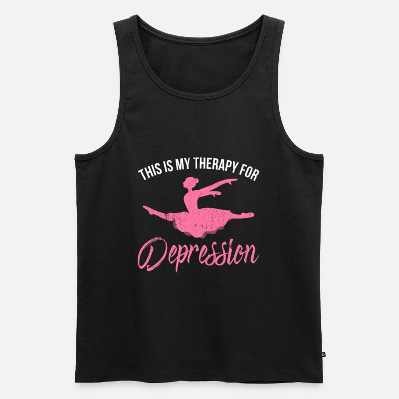 Dance Therapy | Dancer Dancer Dancing Class - Men's Premium Organic Tank Top - black