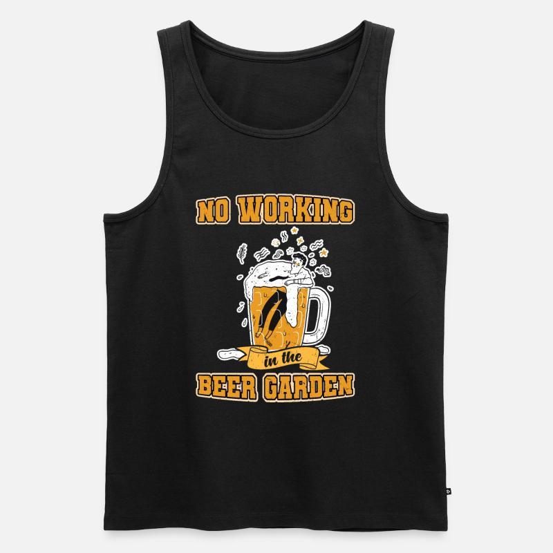 Bier Biergarten Bierfest Bierkrug - Männer Premium Bio Tank Top - Schwarz