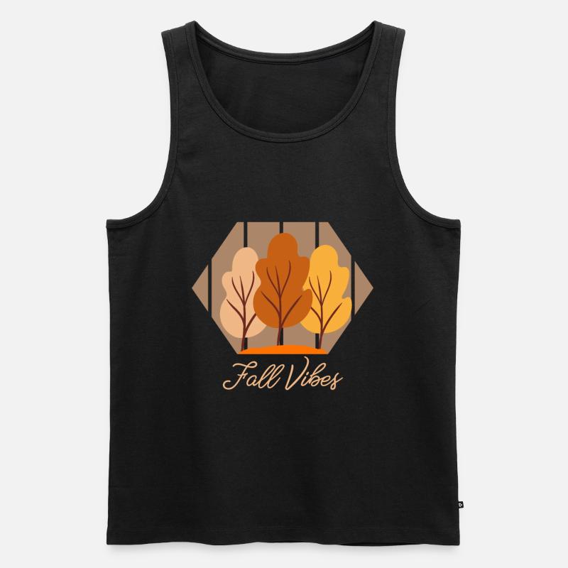 Herbst - Männer Premium Bio Tank Top - Schwarz