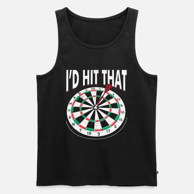 Darter Spruch - Männer Premium Bio Tank Top - Schwarz