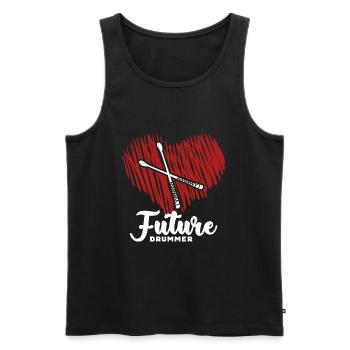 Baby Birth Drums Gift Idea - Men's Premium Organic Tank Top - black - Front - Michal (187cm)