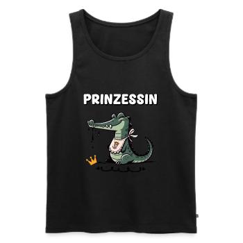 Carnaval Princesse Crocodile Drôle Cologne Alaaf - Débardeur bio Premium Homme - noir - Devant - AI Model Male 178 light (178cm)