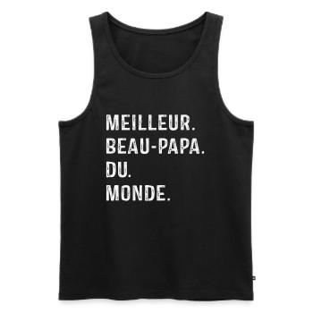 Best Father-in-Law In The World Father's Day - Men's Premium Organic Tank Top - black - Front - Michal (187cm)
