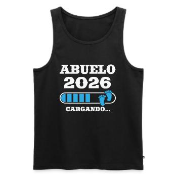 Opa 2026 Ladegeschenk für zukünftigen Opa - Männer Premium Bio Tank Top - Schwarz - Vorne - AI Model Male 178 light (178cm)