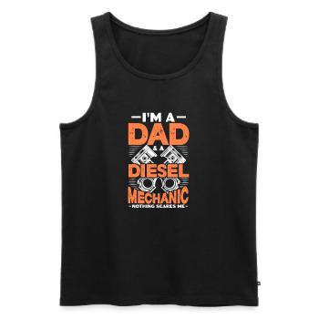 Diesel Auto Tuning Benzin Fahrzeug Geschenk - Männer Premium Bio Tank Top - Schwarz - Vorne - AI Model Male 178 light (178cm)