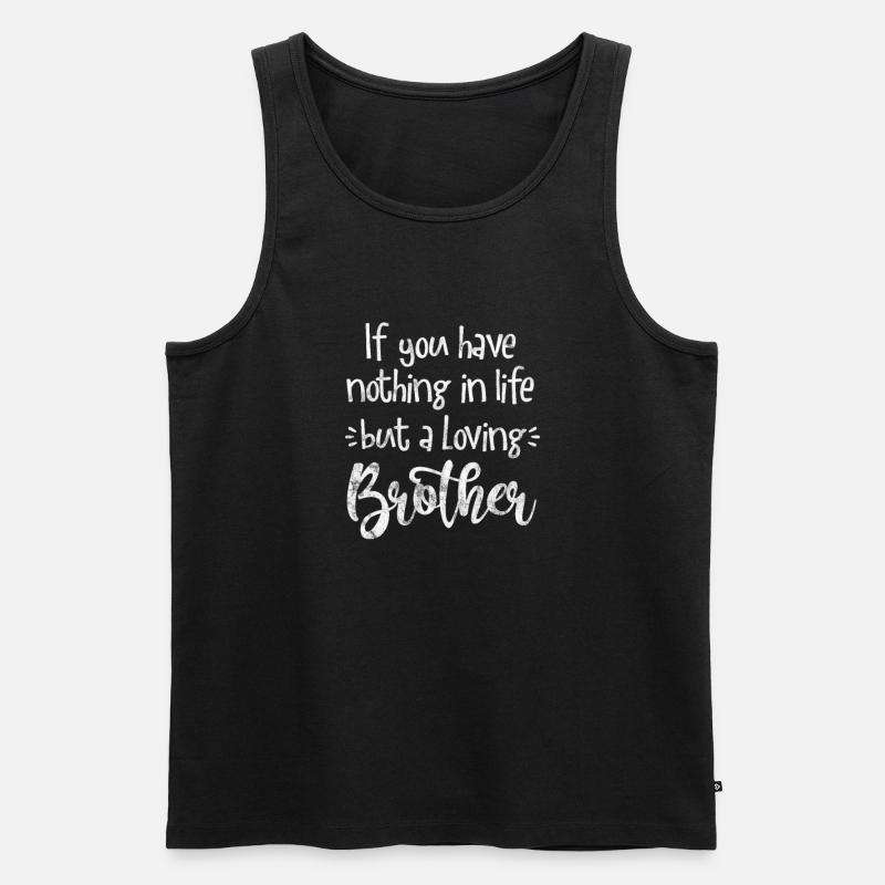 Bruder - Männer Premium Bio Tank Top - Schwarz