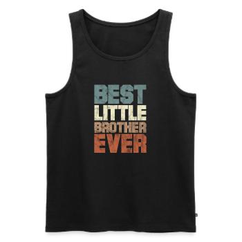 Big Brother Sibling Sister Gift - Men's Premium Organic Tank Top - black - Front - Michal (187cm)