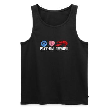 Crawfish Crawfish Seafood Crab Gift - Men's Premium Organic Tank Top - black - Front - AI Model Male 178 light (178cm)