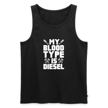 Diesel Auto Tuning Gasoline Vehicle Gift - Men's Premium Organic Tank Top - black - Front - AI Model Male 178 light (178cm)