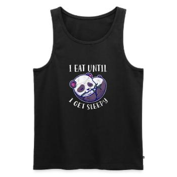 Panda - Débardeur bio Premium Homme - noir - Devant - Michal (187cm)