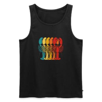 Languste - Männer Premium Bio Tank Top - Schwarz - Vorne - AI Model Male 178 light (178cm)
