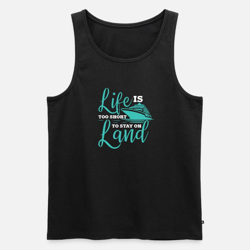 Kreuzfahrt - Männer Premium Bio Tank Top - Schwarz