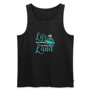 Kreuzfahrt Kreuzfahrtschiff Urlaub Schiff Geschenk - Männer Premium Bio Tank Top - Schwarz - Vorne - AI Model Male 178 light (178cm)