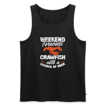 Crawfish Crawfish Seafood Crab Gift - Men's Premium Organic Tank Top - black - Front - AI Model Male 178 light (178cm)