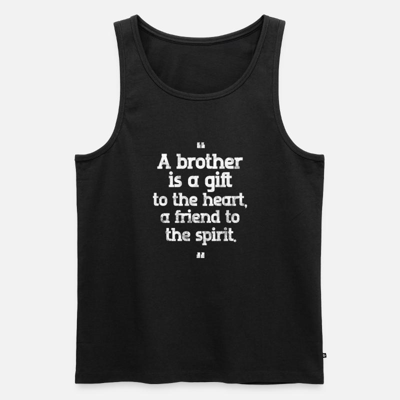 Bruder - Männer Premium Bio Tank Top - Schwarz