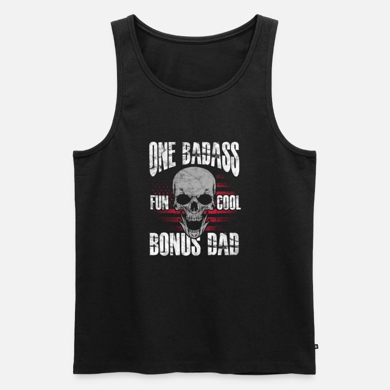 Stiefvater - Männer Premium Bio Tank Top - Schwarz