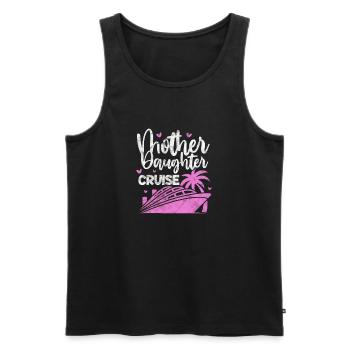 Croisière Mère Fille Cadeau - Débardeur bio Premium Homme - noir - Devant - Michal (187cm)