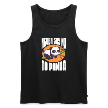 Panda Panda Bear Bear Animal Pandas Gift - Men's Premium Organic Tank Top - black - Front - AI Model Male 178 light (178cm)