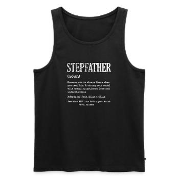 Stiefvater - Männer Premium Bio Tank Top - Schwarz - Vorne - Michal (187cm)