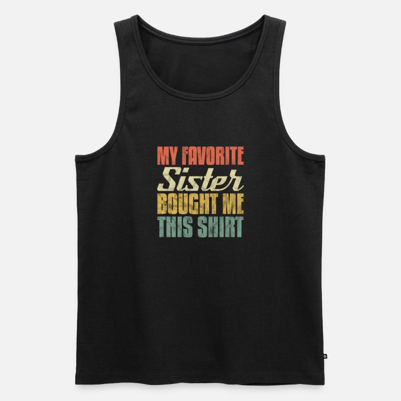 Bruder - Männer Premium Bio Tank Top - Schwarz