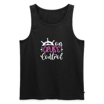 Cruise - Men's Premium Organic Tank Top - black - Front - AI Model Male 178 light (178cm)